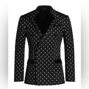 Dolce & Gabbana Black and White Floral Jacket